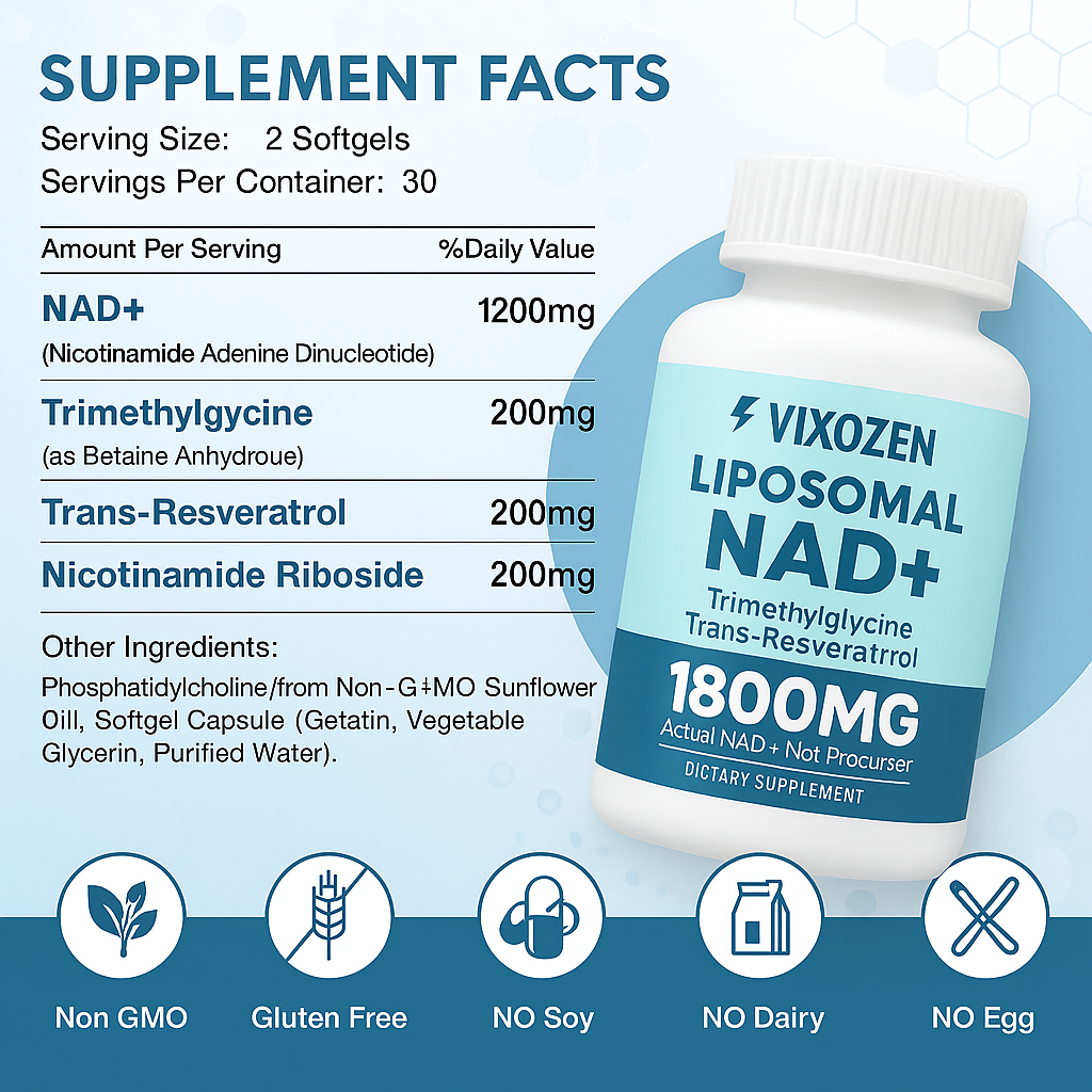 Vixozen™ Liposomal NAD+ Advanced